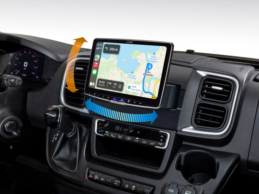 Alpine iLX-F115DU8S Autoradio met 1DIN-chassis met draaibaar 11-inch capacitief WXGA-scherm, met DAB+ digitale radio voor Fiat Ducato 8 - Afbeelding 5