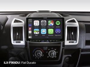 Alpine iLX-F905DU 9-inch media-ontvanger, met DAB+ digitale radio, Apple CarPlay en Android Auto-compatibiliteit voor Fiat Ducato 3, Peugeot Boxer 2 en Citroen Jumper 2